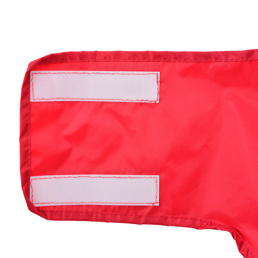 Hondenregenjas met reflecterende strips polyester rood 2XL is nu te koop bij PeponiXL, paradijselijk wonen!