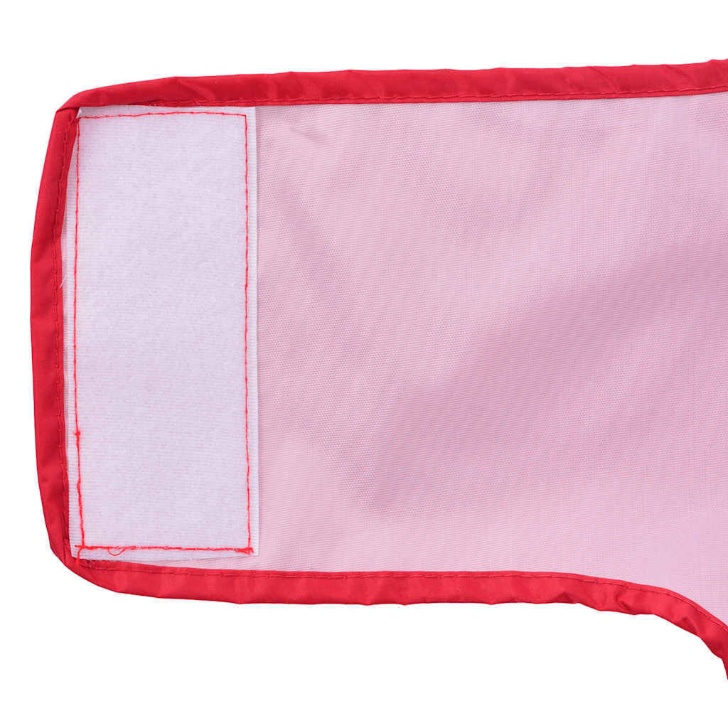 Hondenregenjas met reflecterende strips polyester rood 2XL is nu te koop bij PeponiXL, paradijselijk wonen!