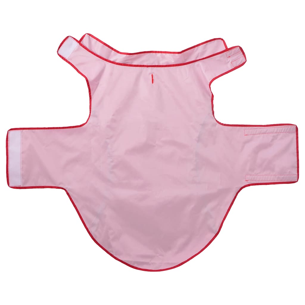 Hondenregenjas met reflecterende strips polyester rood 4XL is nu te koop bij PeponiXL, paradijselijk wonen!