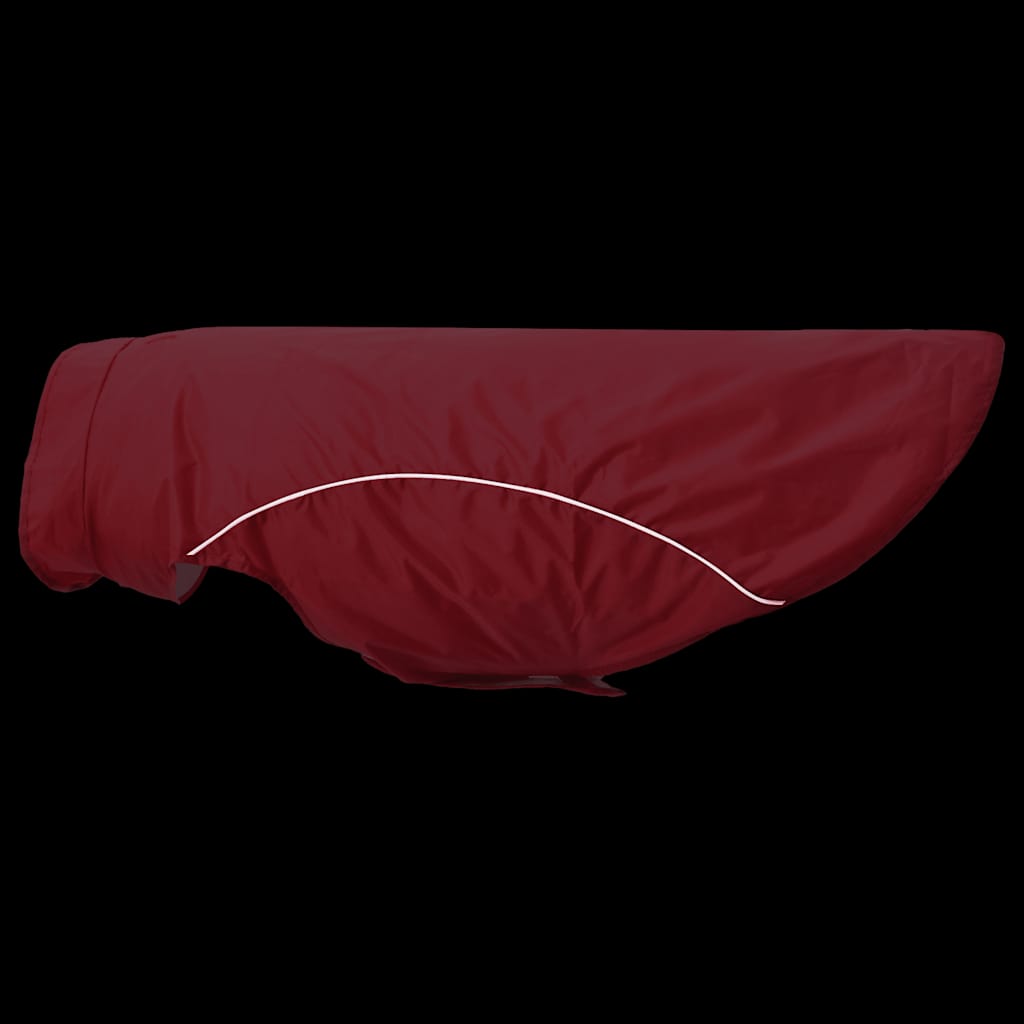 Hondenregenjas met reflecterende strips polyester rood 4XL is nu te koop bij PeponiXL, paradijselijk wonen!