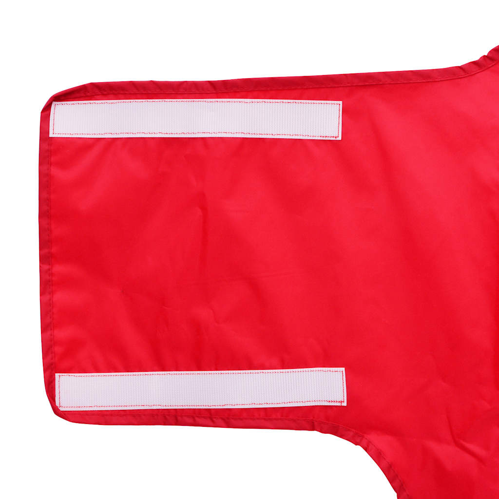 Hondenregenjas met reflecterende strips polyester rood 4XL is nu te koop bij PeponiXL, paradijselijk wonen!