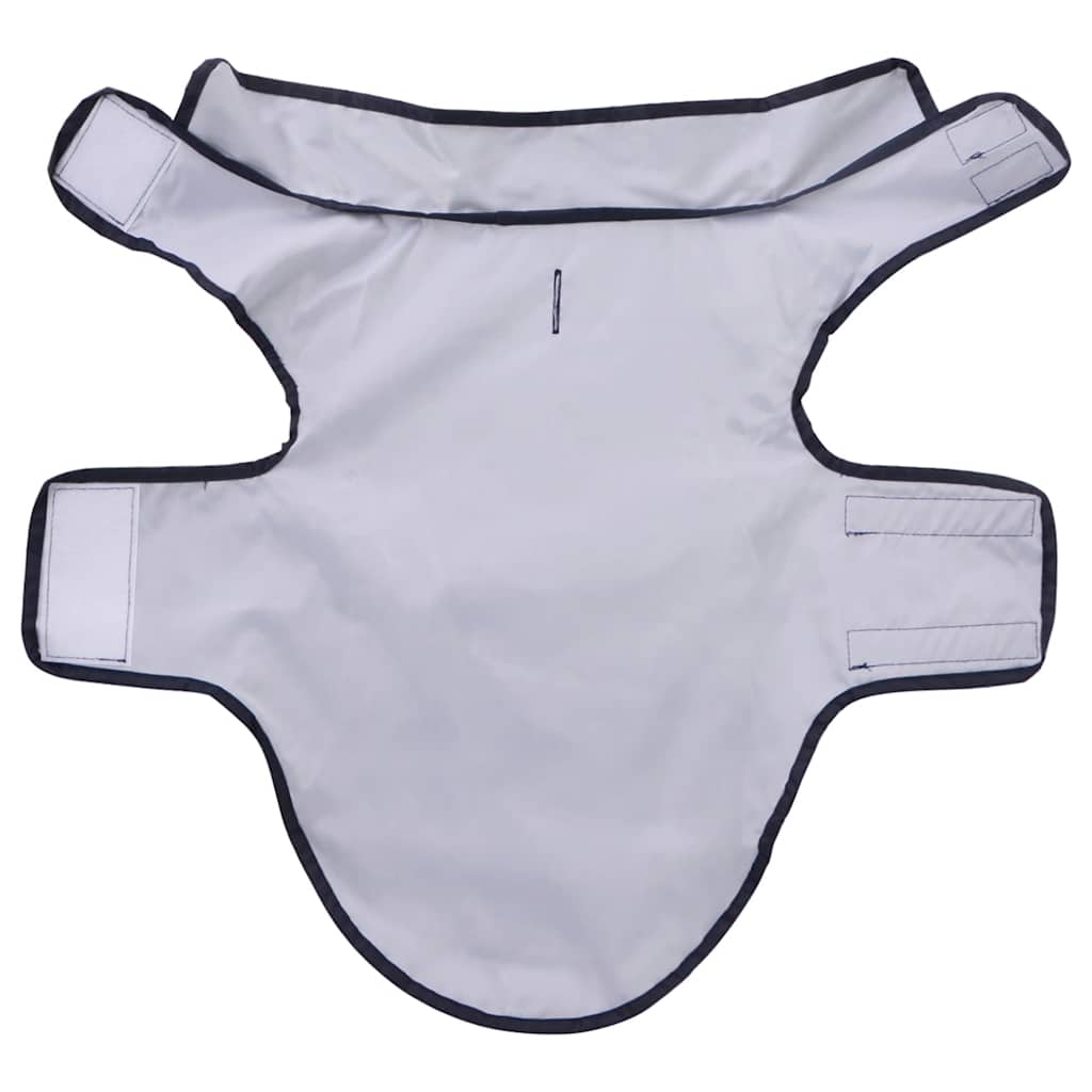 Hondenregenjas met reflecterende strips polyester blauw XS is nu te koop bij PeponiXL, paradijselijk wonen!