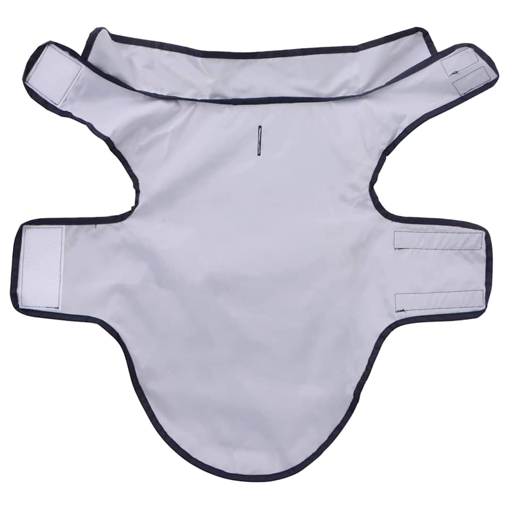 Hondenregenjas met reflecterende strips polyester marineblauw S is nu te koop bij PeponiXL, paradijselijk wonen!