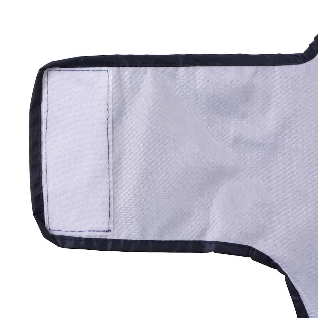 Hondenregenjas met reflecterende strips polyester marineblauw S is nu te koop bij PeponiXL, paradijselijk wonen!