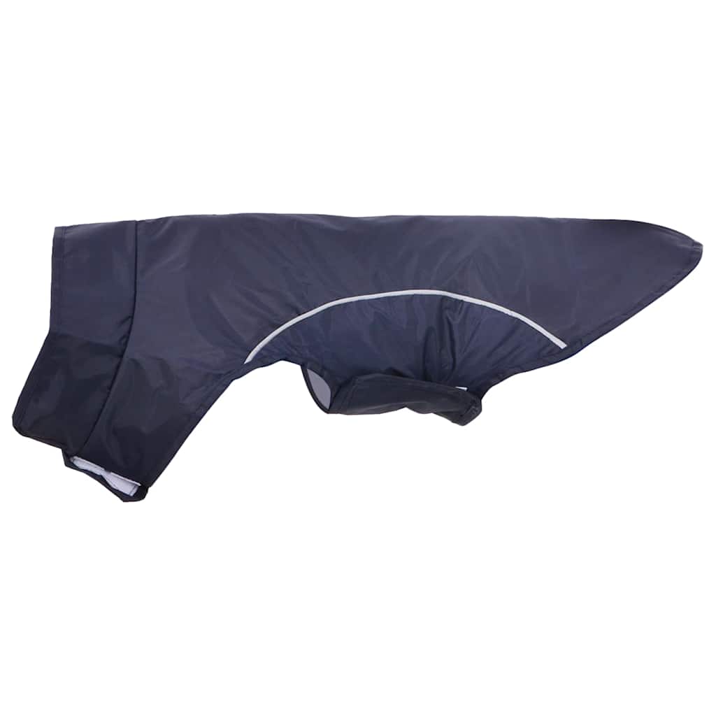 Hondenregenjas met reflecterende strips polyester marineblauw M is nu te koop bij PeponiXL, paradijselijk wonen!
