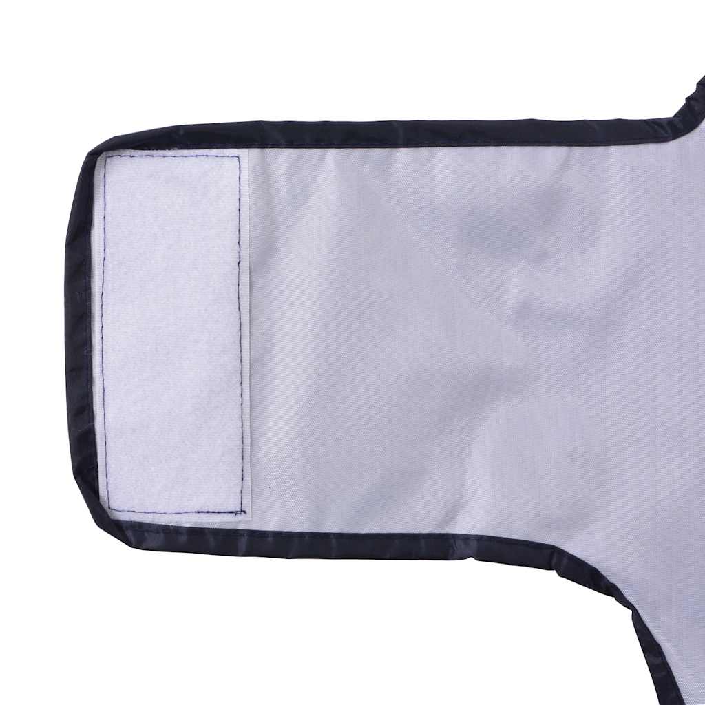 Hondenregenjas met reflecterende strips polyester marineblauw M is nu te koop bij PeponiXL, paradijselijk wonen!