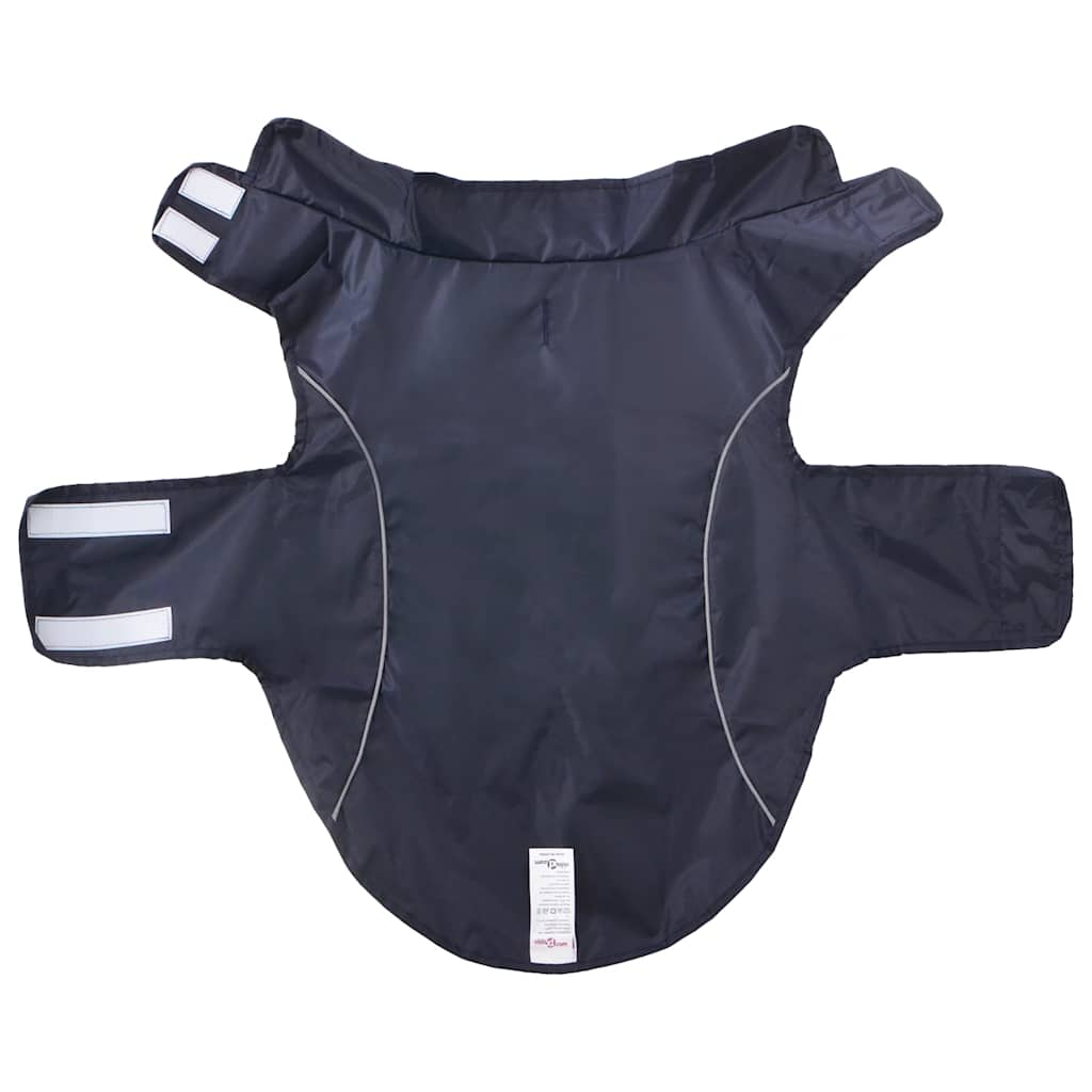 Hondenregenjas met reflecterende strips polyester marineblauw L is nu te koop bij PeponiXL, paradijselijk wonen!