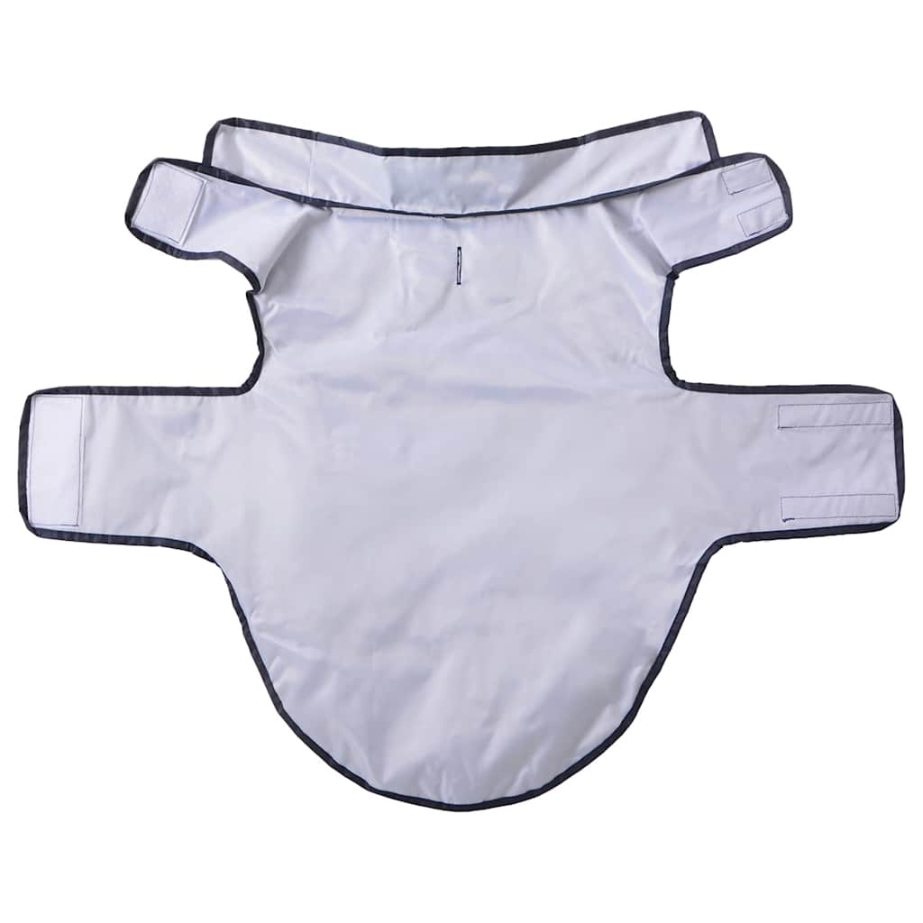 Hondenregenjas met reflecterende strips polyester marineblauw L is nu te koop bij PeponiXL, paradijselijk wonen!