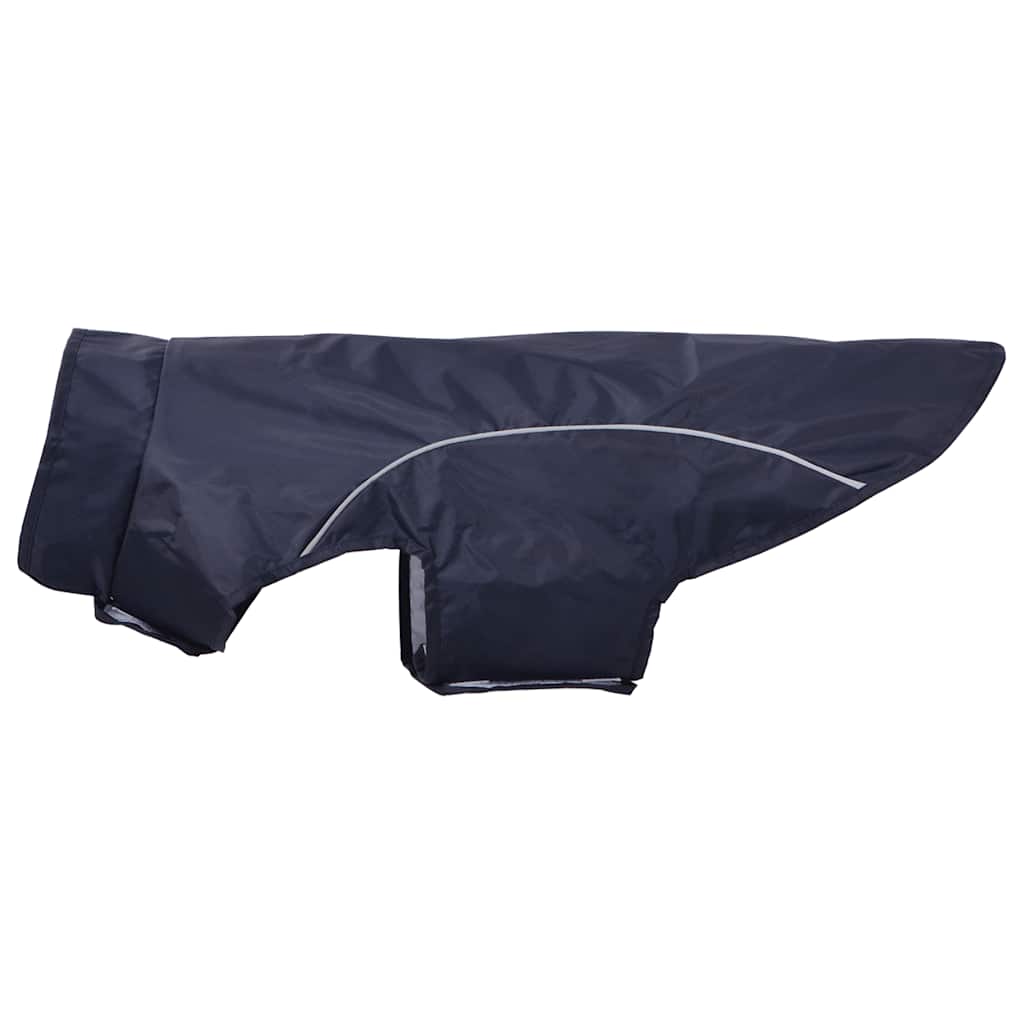 Hondenregenjas met reflecterende strips polyester marineblauw L is nu te koop bij PeponiXL, paradijselijk wonen!