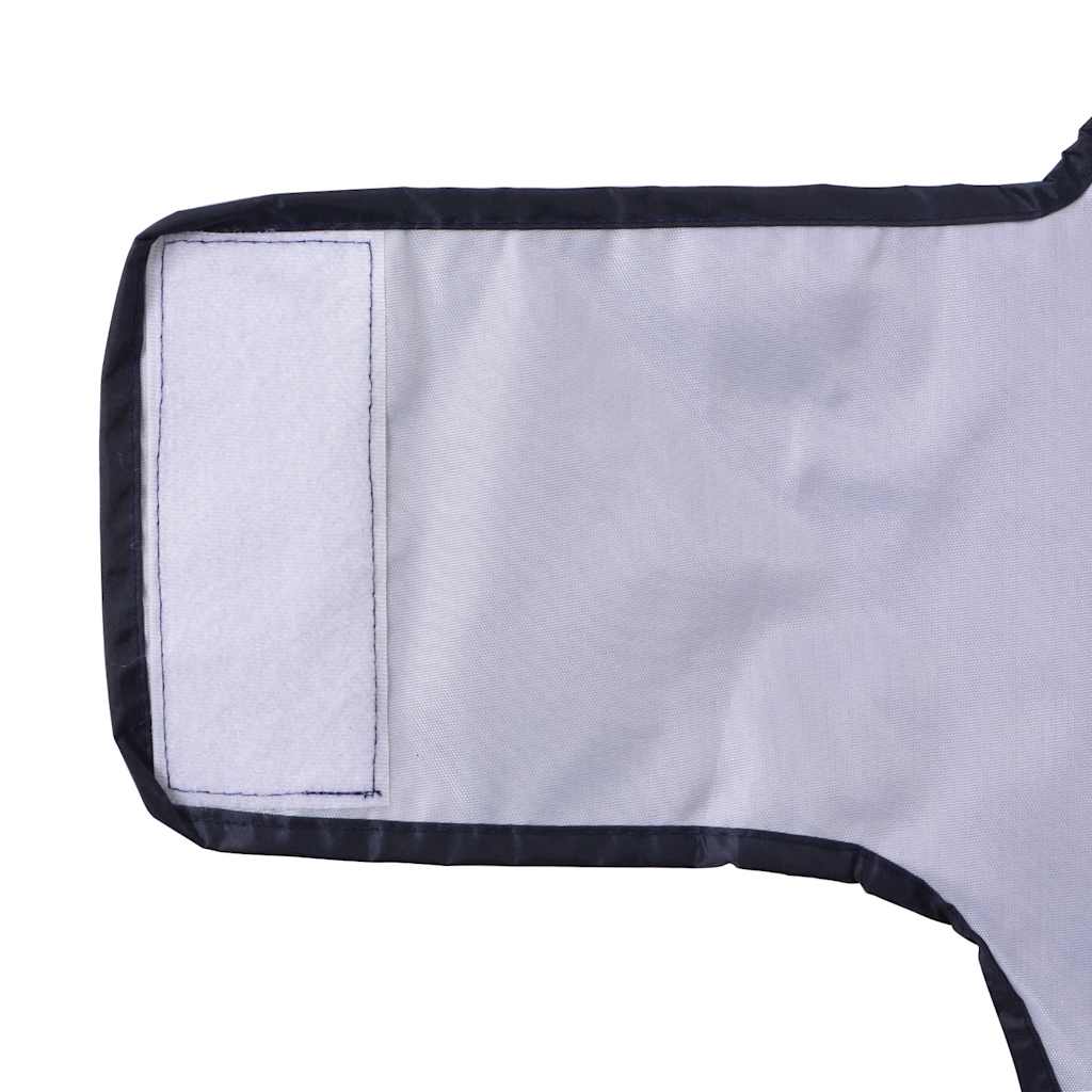 Hondenregenjas met reflecterende strips polyester marineblauw L is nu te koop bij PeponiXL, paradijselijk wonen!