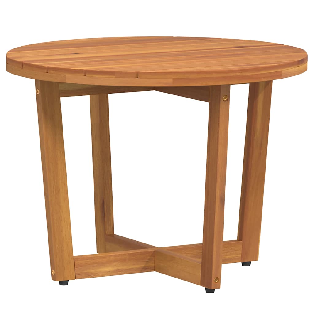 Tuinbijzettafel rond Ø55x40 cm massief acaciahout is nu te koop bij PeponiXL, paradijselijk wonen!