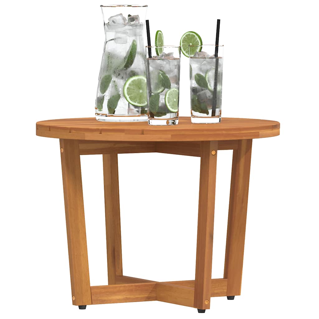 Tuinbijzettafel rond Ø55x40 cm massief acaciahout is nu te koop bij PeponiXL, paradijselijk wonen!