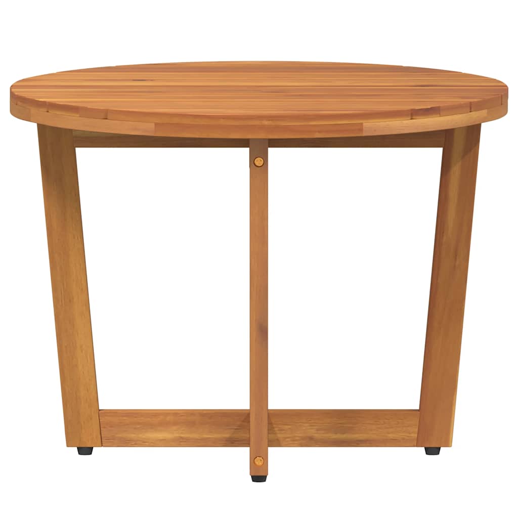 Tuinbijzettafel rond Ø55x40 cm massief acaciahout is nu te koop bij PeponiXL, paradijselijk wonen!