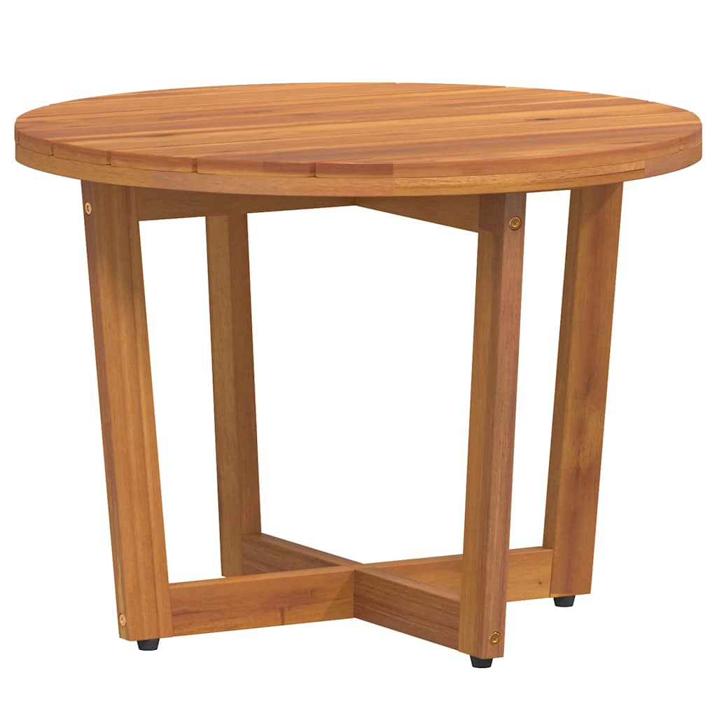 Tuinbijzettafel rond Ø55x40 cm massief acaciahout is nu te koop bij PeponiXL, paradijselijk wonen!
