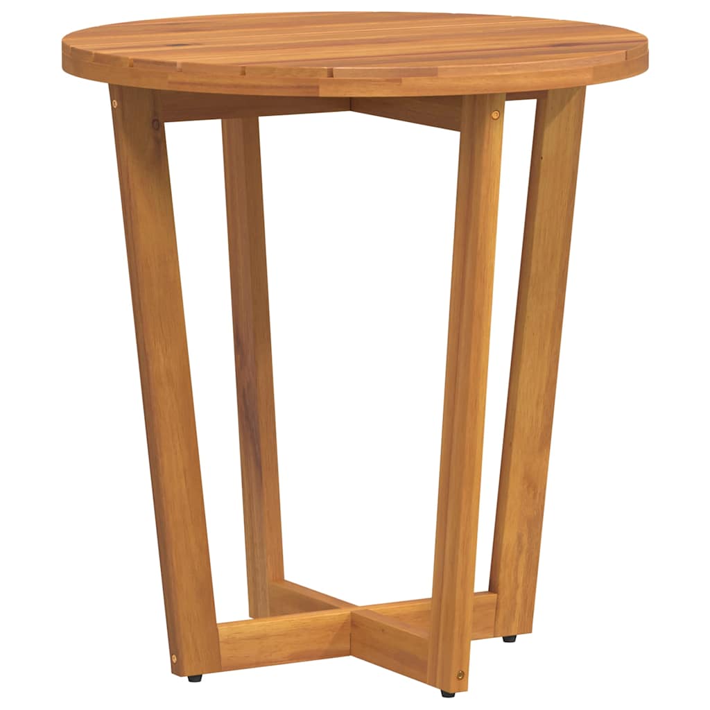Tuinbijzettafel rond Ø70x75 cm massief acaciahout is nu te koop bij PeponiXL, paradijselijk wonen!