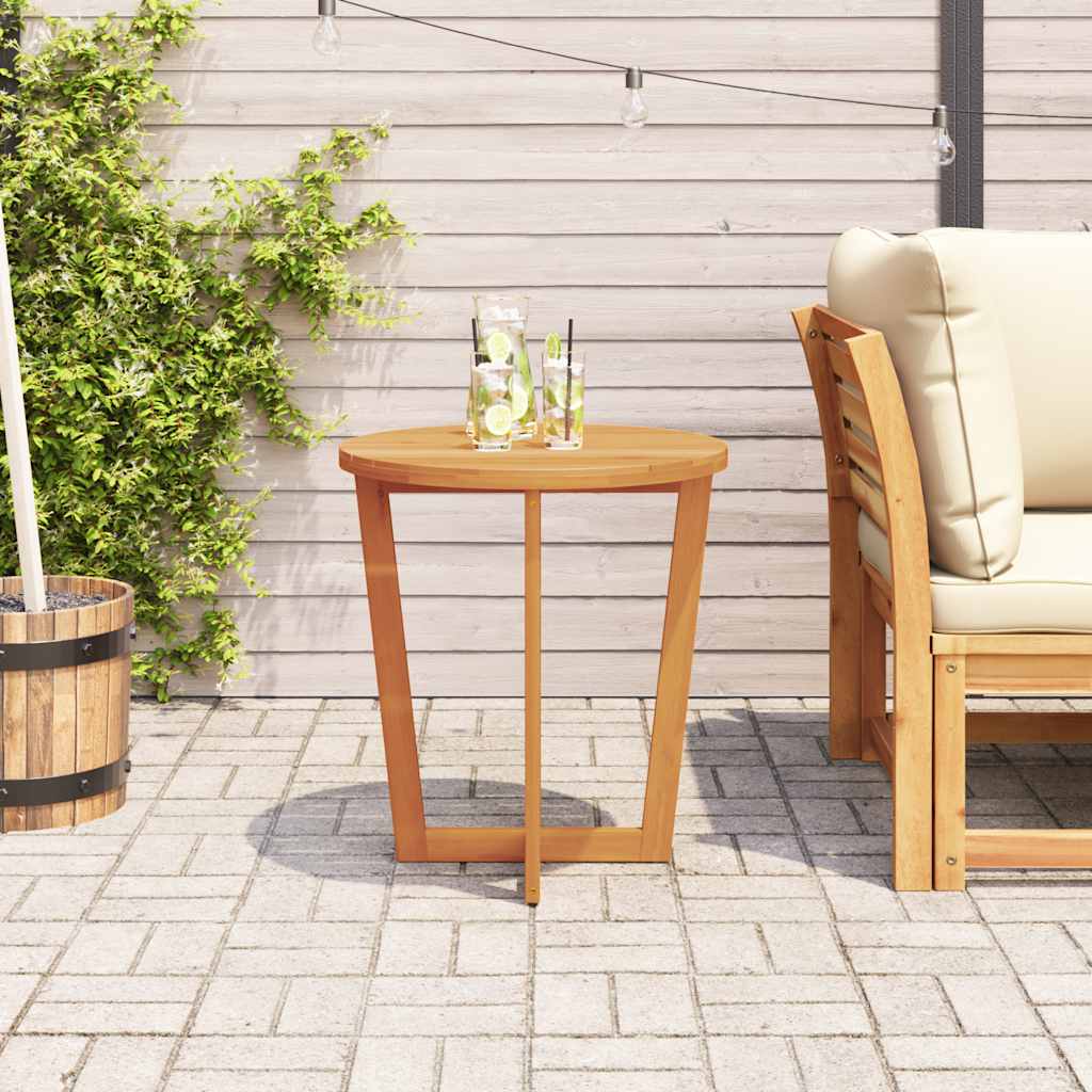 Tuinbijzettafel rond Ø70x75 cm massief acaciahout is nu te koop bij PeponiXL, paradijselijk wonen!