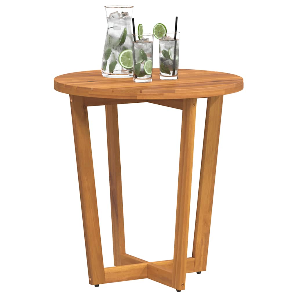 Tuinbijzettafel rond Ø70x75 cm massief acaciahout is nu te koop bij PeponiXL, paradijselijk wonen!