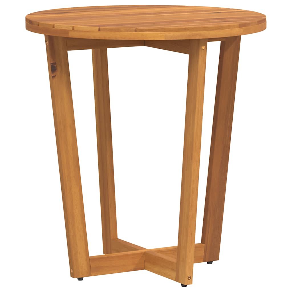 Tuinbijzettafel rond Ø70x75 cm massief acaciahout is nu te koop bij PeponiXL, paradijselijk wonen!