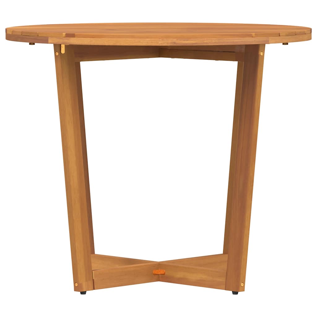 Tuintafel rond Ø90x75 cm massief acaciahout is nu te koop bij PeponiXL, paradijselijk wonen!