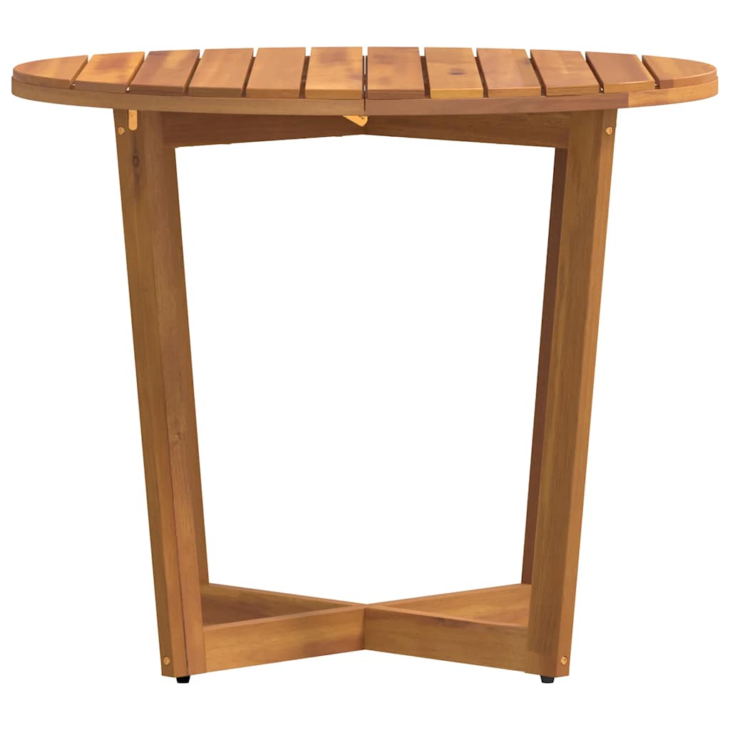 Tuintafel rond Ø90x75 cm massief acaciahout is nu te koop bij PeponiXL, paradijselijk wonen!