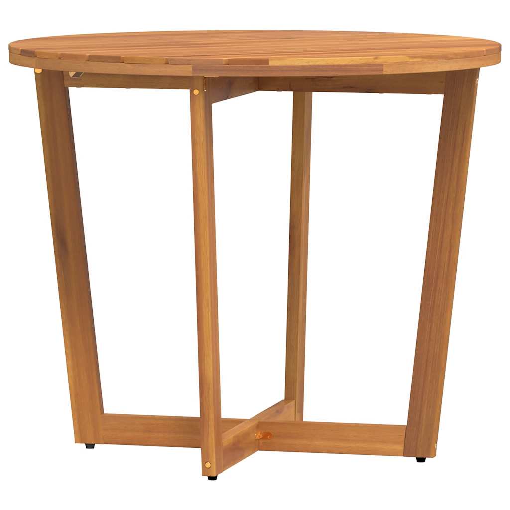 Tuintafel rond Ø90x75 cm massief acaciahout is nu te koop bij PeponiXL, paradijselijk wonen!