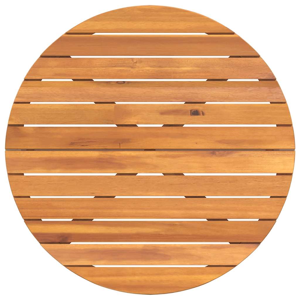 Tuintafel rond Ø90x75 cm massief acaciahout is nu te koop bij PeponiXL, paradijselijk wonen!