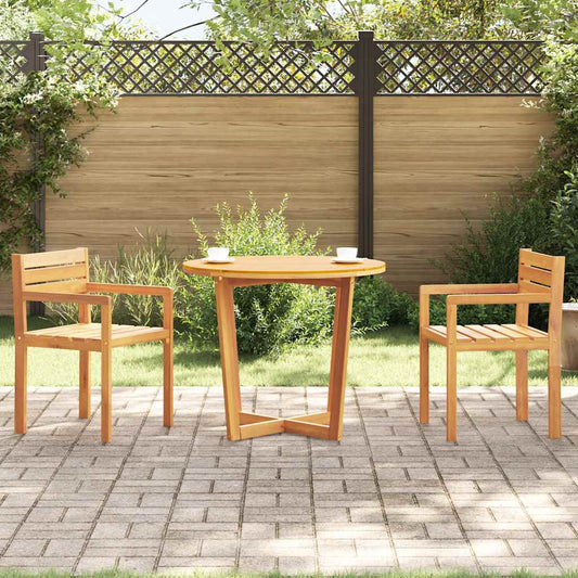 Tuintafel rond Ø90x75 cm massief acaciahout is nu te koop bij PeponiXL, paradijselijk wonen!