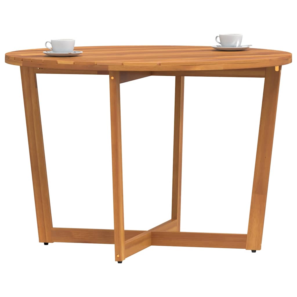 Tuintafel rond Ø110x75 cm massief acaciahout is nu te koop bij PeponiXL, paradijselijk wonen!