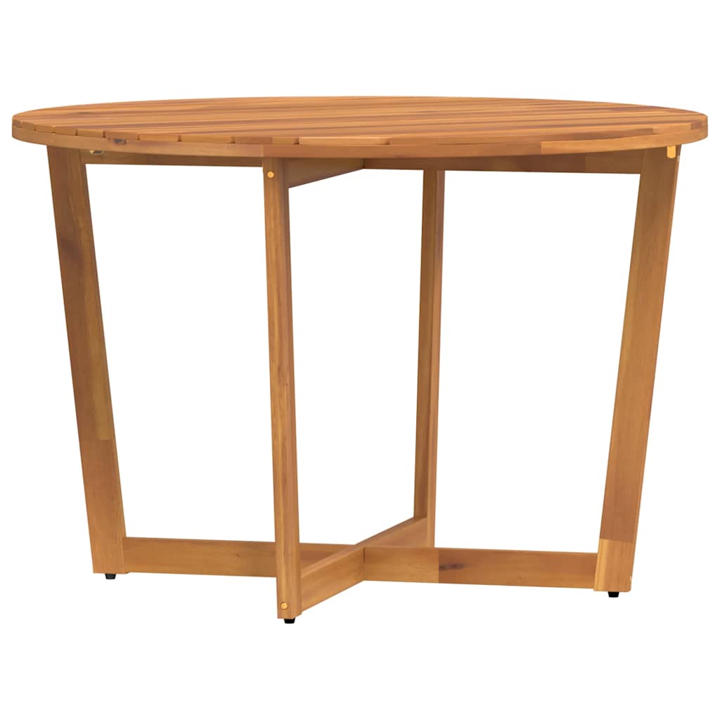 Tuintafel rond Ø110x75 cm massief acaciahout is nu te koop bij PeponiXL, paradijselijk wonen!