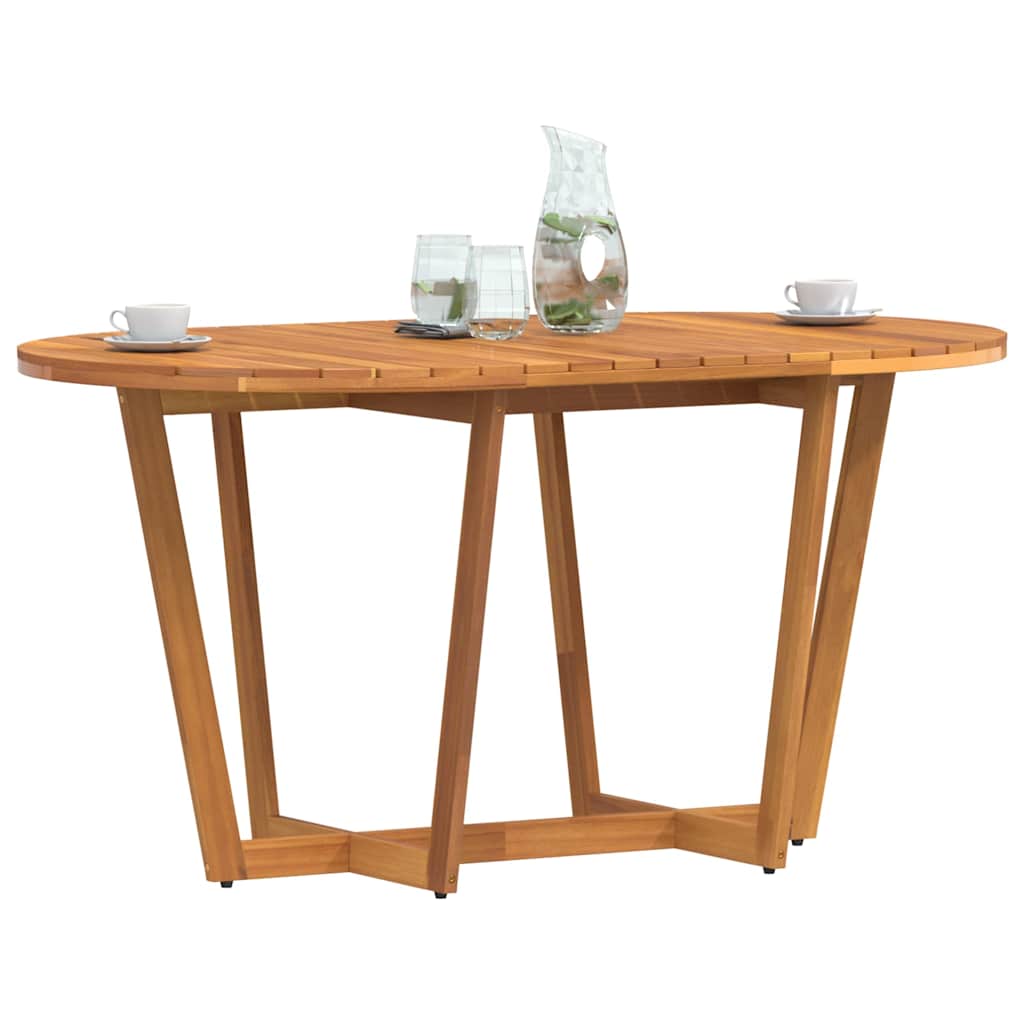 Tuintafel ovaal 150x90x75 cm massief acaciahout is nu te koop bij PeponiXL, paradijselijk wonen!