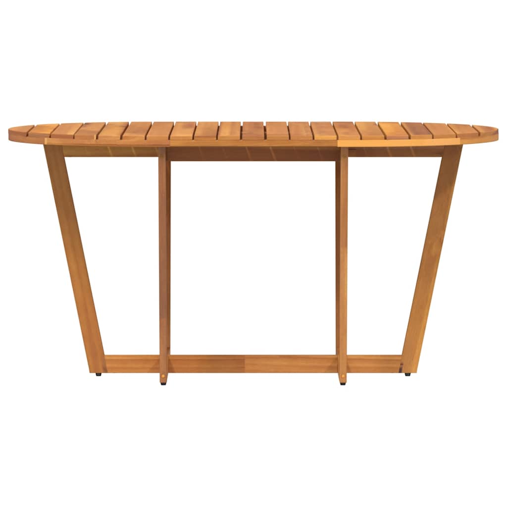 Tuintafel ovaal 150x90x75 cm massief acaciahout is nu te koop bij PeponiXL, paradijselijk wonen!