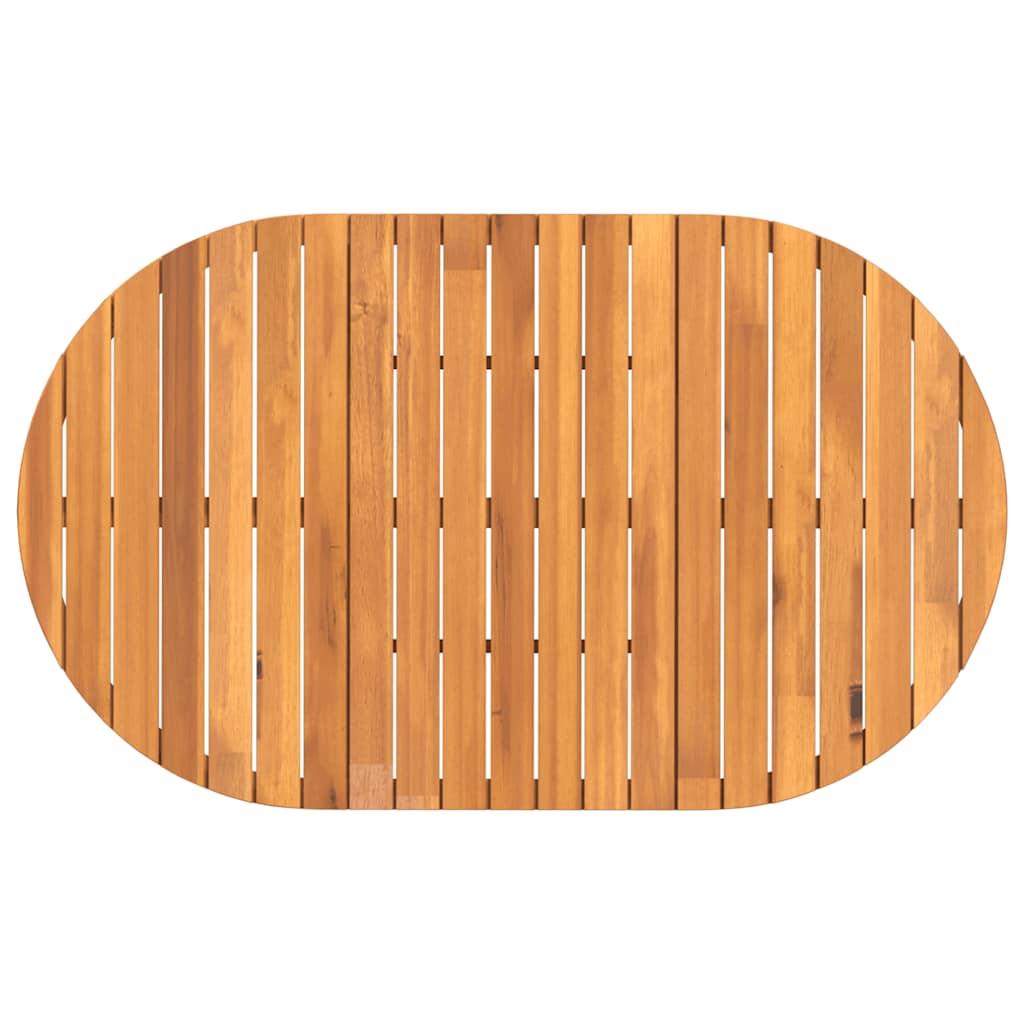 Tuintafel ovaal 150x90x75 cm massief acaciahout is nu te koop bij PeponiXL, paradijselijk wonen!