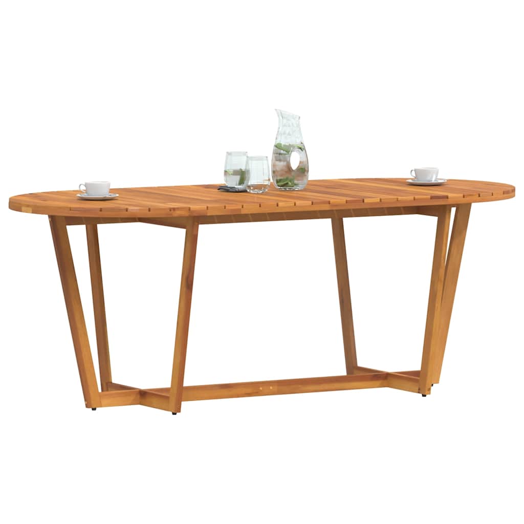 Tuintafel ovaal 200x90x75 cm massief acaciahout is nu te koop bij PeponiXL, paradijselijk wonen!