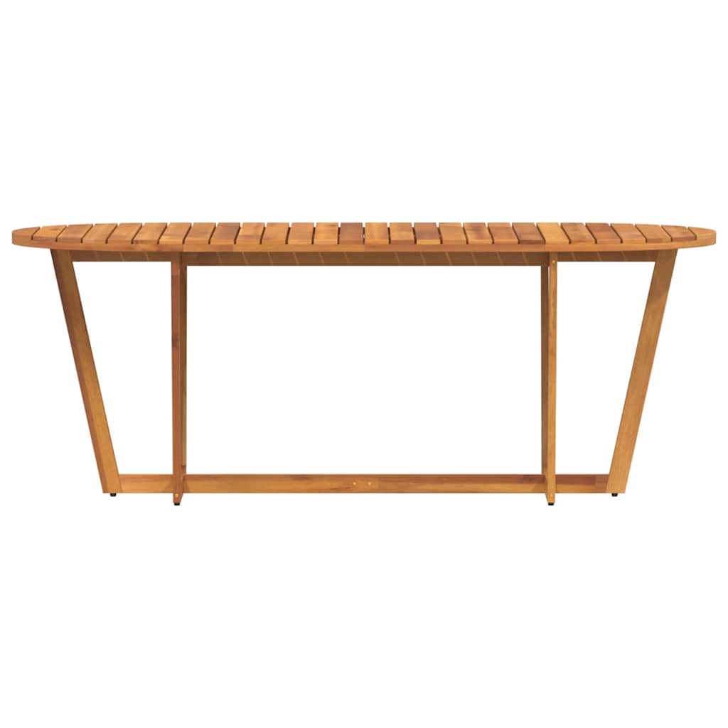 Tuintafel ovaal 200x90x75 cm massief acaciahout is nu te koop bij PeponiXL, paradijselijk wonen!