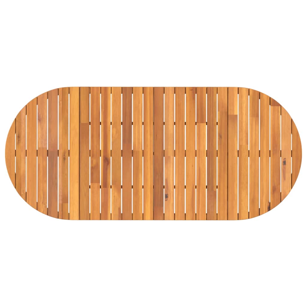 Tuintafel ovaal 200x90x75 cm massief acaciahout is nu te koop bij PeponiXL, paradijselijk wonen!