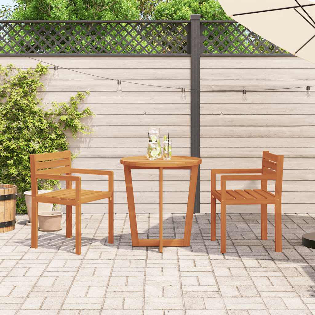 Tuinstoelen 2 st 50x53x80 cm massief acaciahout is nu te koop bij PeponiXL, paradijselijk wonen!