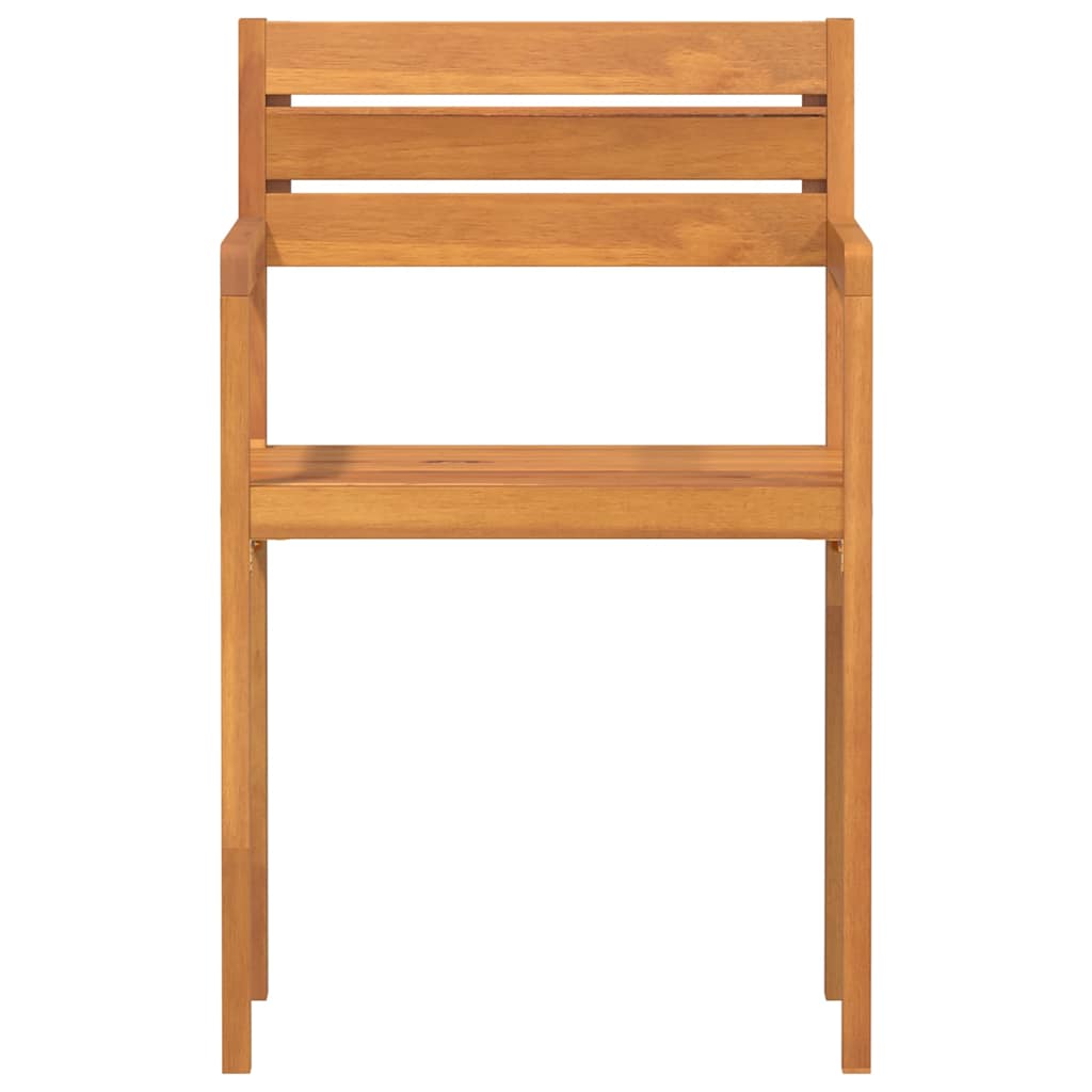Tuinstoelen 2 st 50x53x80 cm massief acaciahout is nu te koop bij PeponiXL, paradijselijk wonen!