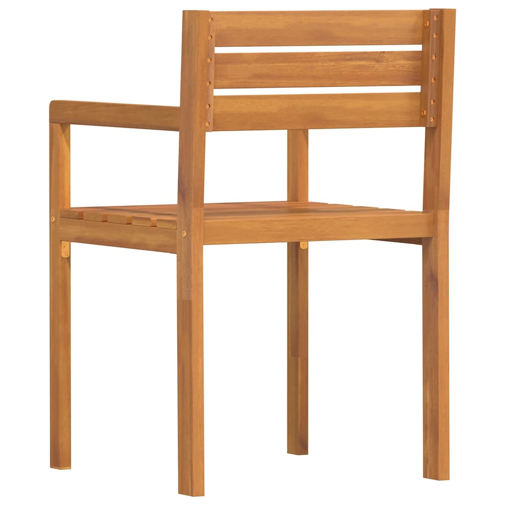 Tuinstoelen 2 st 50x53x80 cm massief acaciahout is nu te koop bij PeponiXL, paradijselijk wonen!