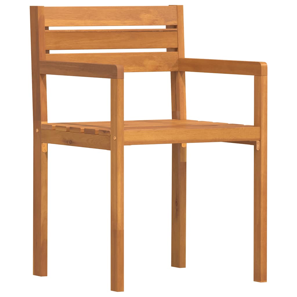 Tuinstoelen 4 st 50x53x80 cm massief acaciahout is nu te koop bij PeponiXL, paradijselijk wonen!