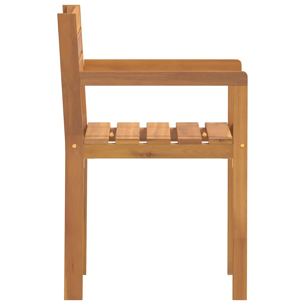 Tuinstoelen 4 st 50x53x80 cm massief acaciahout is nu te koop bij PeponiXL, paradijselijk wonen!