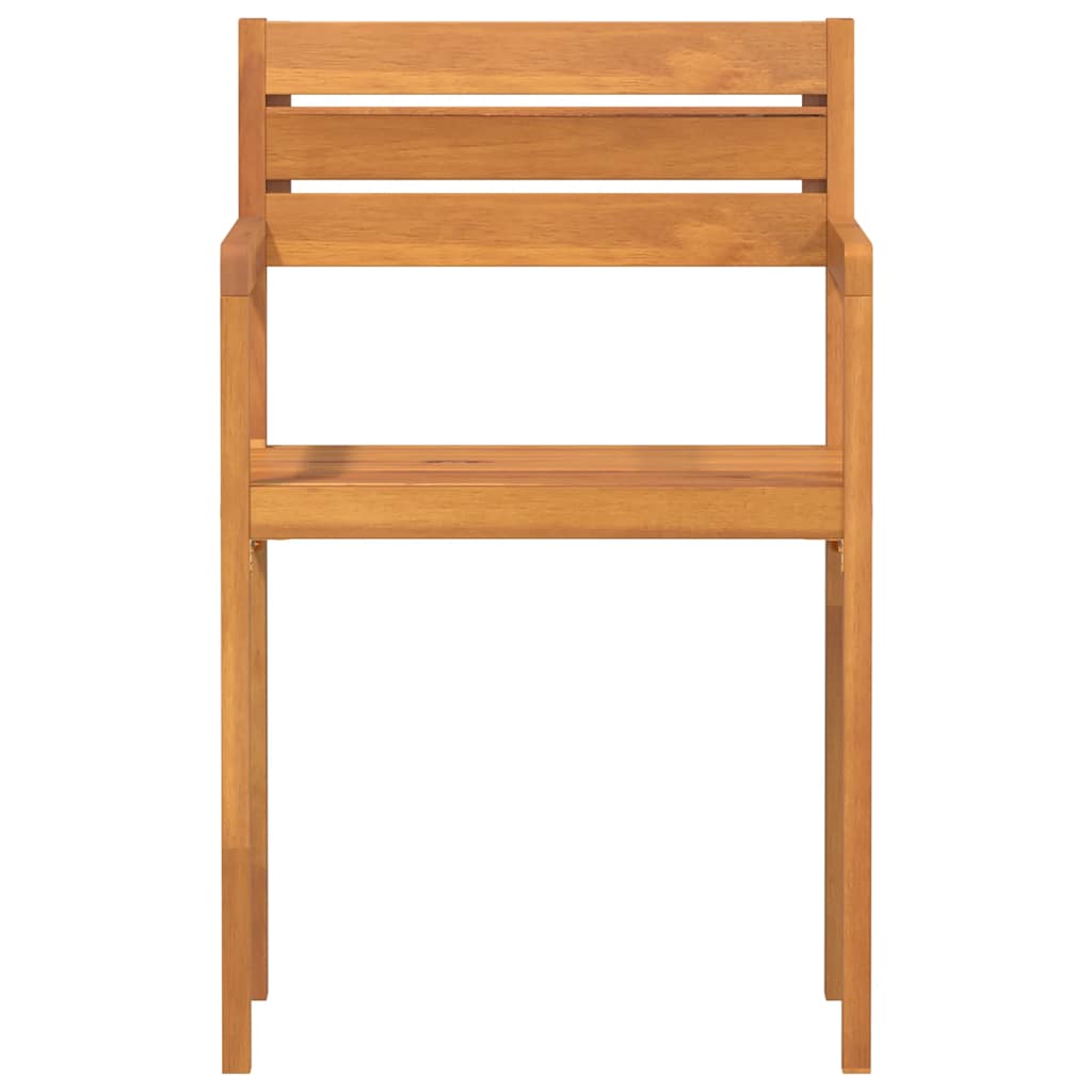 Tuinstoelen 4 st 50x53x80 cm massief acaciahout is nu te koop bij PeponiXL, paradijselijk wonen!