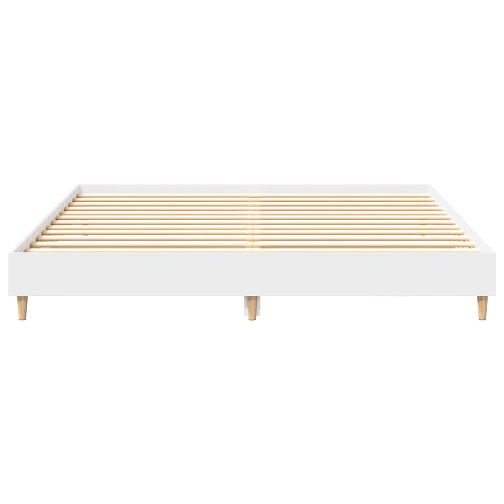 Bedframe zonder matras 200x200 cm spaanplaat wit is nu te koop bij PeponiXL, paradijselijk wonen!