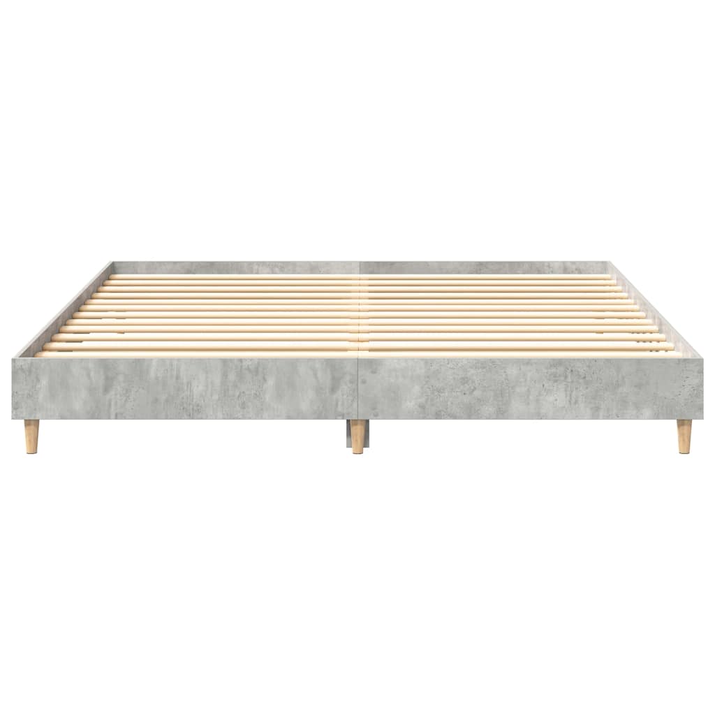 Bedframe zonder matras 200x200 cm spaanplaat betongrijs is nu te koop bij PeponiXL, paradijselijk wonen!