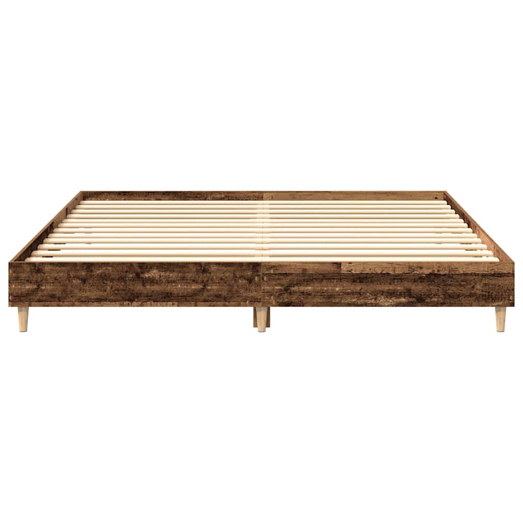 Bedframe zonder matras 200x200 cm spaanplaat bewerkt hout is nu te koop bij PeponiXL, paradijselijk wonen!
