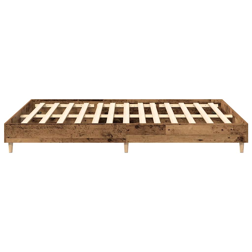 Bedframe zonder matras 150x200 cm spaanplaat bewerkt hout is nu te koop bij PeponiXL, paradijselijk wonen!