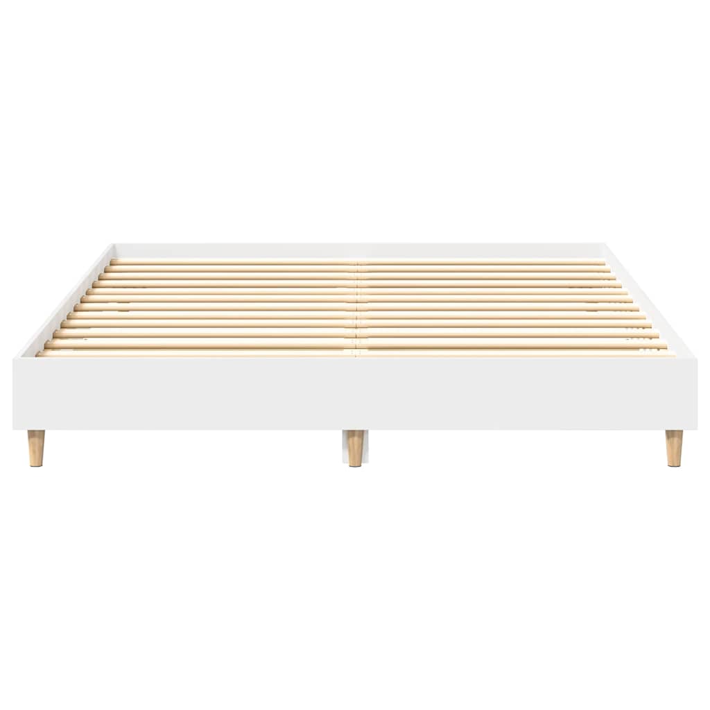 Bedframe zonder matras 140x200 cm spaanplaat wit is nu te koop bij PeponiXL, paradijselijk wonen!