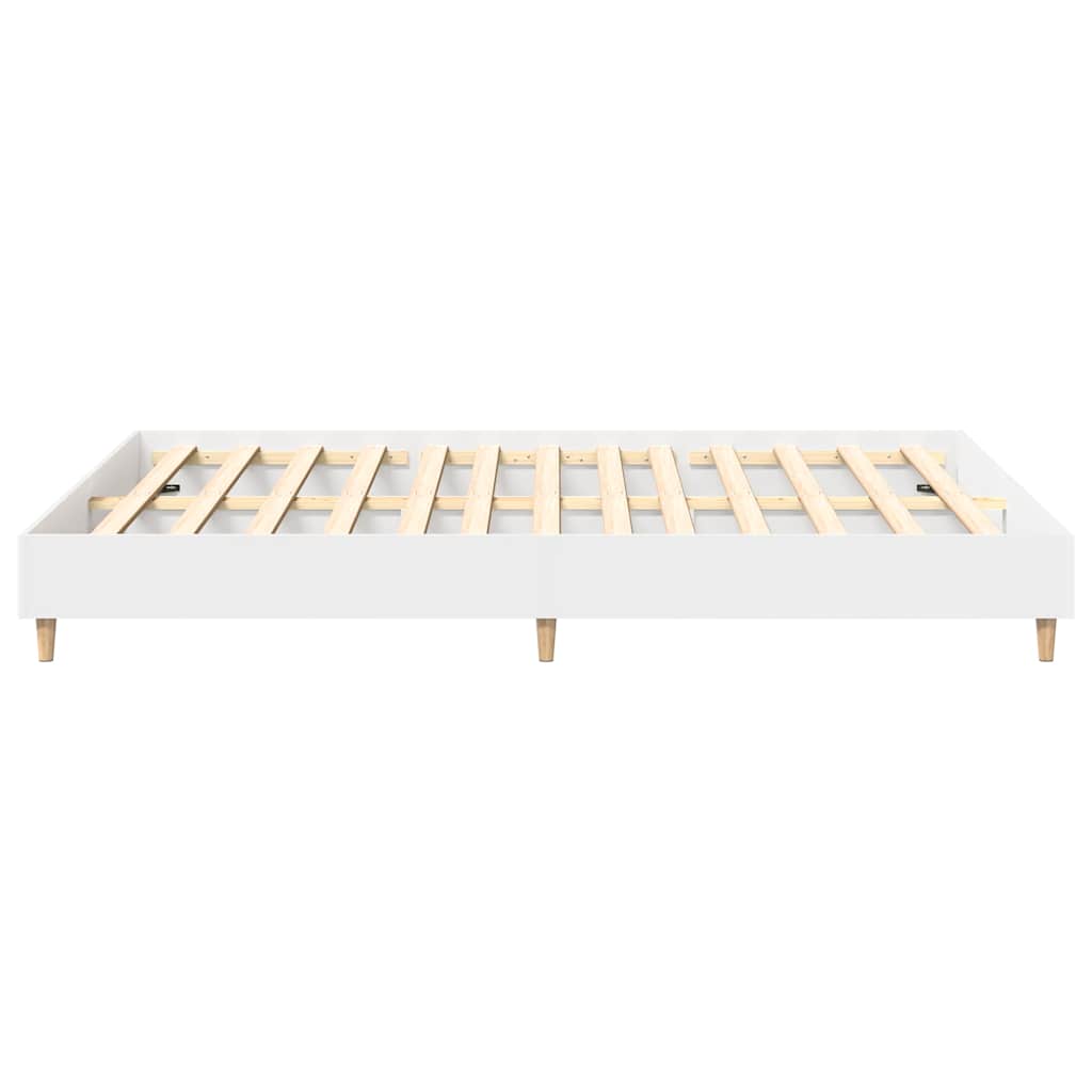 Bedframe zonder matras 140x200 cm spaanplaat wit is nu te koop bij PeponiXL, paradijselijk wonen!