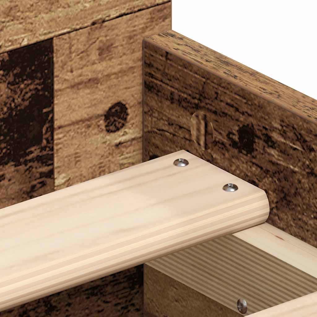 Bedframe zonder matras bewerkt 90x190 cm bewerkt hout oud is nu te koop bij PeponiXL, paradijselijk wonen!
