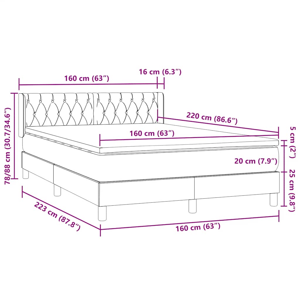 Bedframe zonder matras spaanplaat artisanaal eikenkleurig is nu te koop bij PeponiXL, paradijselijk wonen!