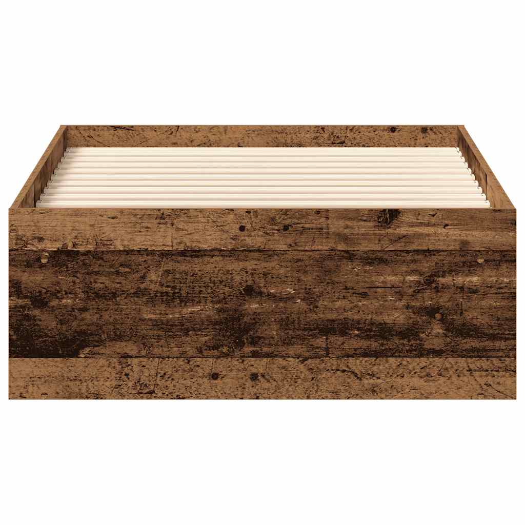 Bedframe zonder matras bewerkt 90x200 cm bewerkt hout oud is nu te koop bij PeponiXL, paradijselijk wonen!